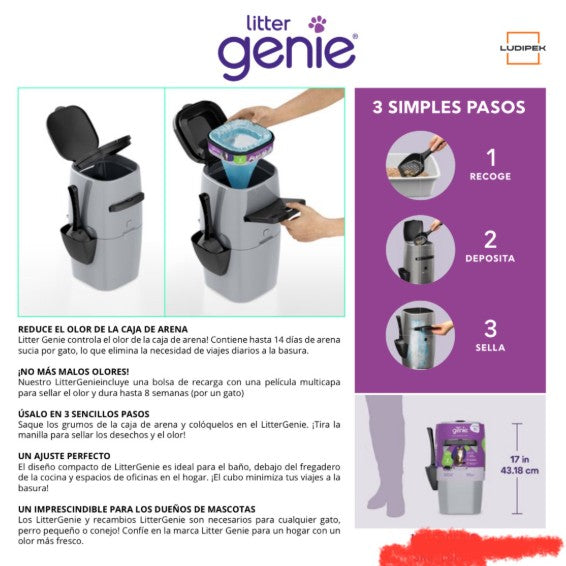 UN MEJOR PACK! Cinco recargas de bolsas litter genie